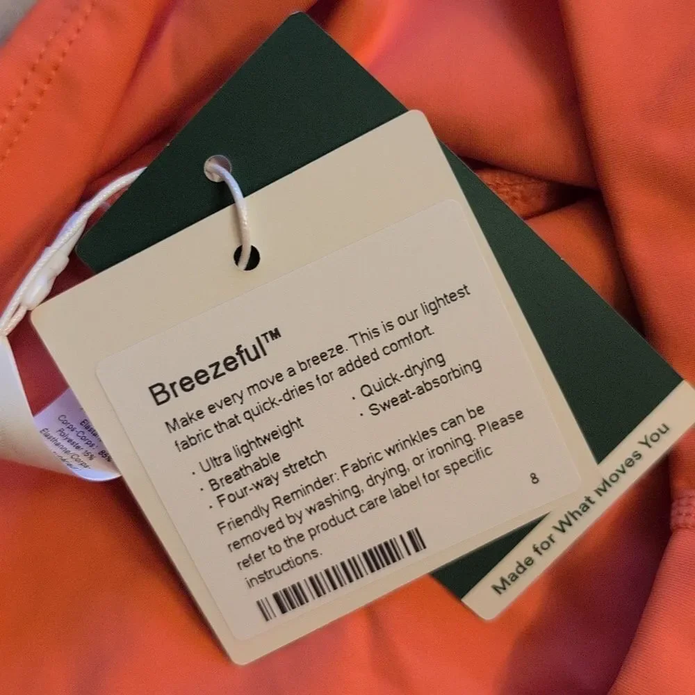 NWT Halara Breezeful Skirt Flamingo Orange With Built-in Briefs Size L